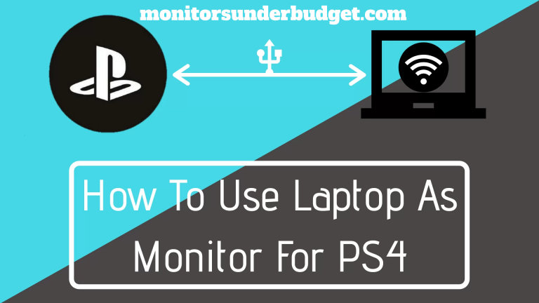 How To Use Laptop As Monitor For PS4