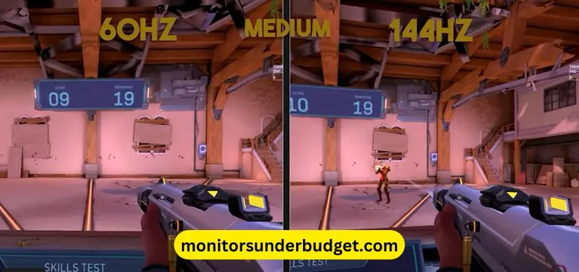 Gaming monitors have a refresh rate of 144Hz